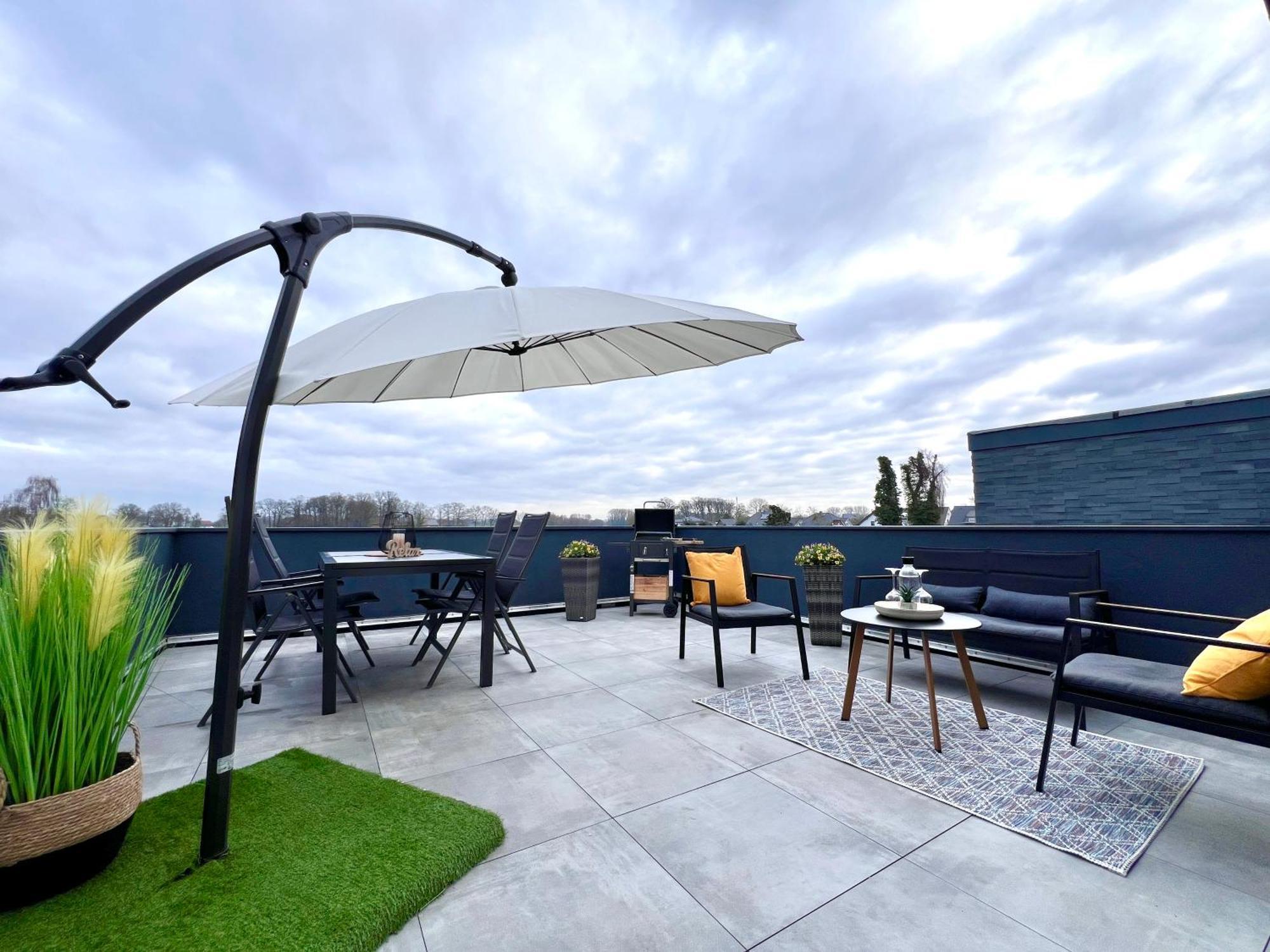 Grosse Wohnung Wellness + Sauna + Netflix ペータースハーゲン エクステリア 写真